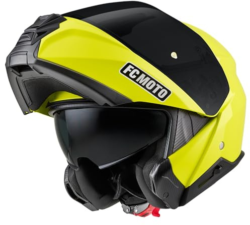 FC-Moto G-362S Klapphelm, neon-gelb, M (57/58)