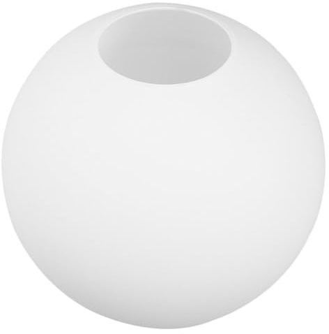 Vaguelly Verre Opalin Sphérique avec Ouverture Abat-jour Verre Mat Blanc pour Suspension Applique Murale et Lampadaire Remplacement