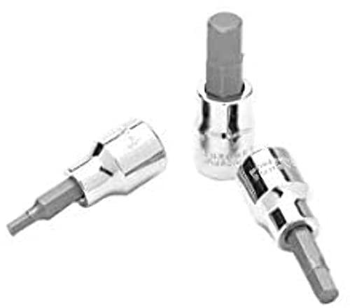 Performance Tool W38890 3-to-10mm 3/8-Drive Metric Hex Bit Socket Set, 8-Piece