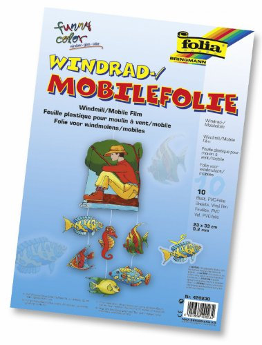 folia 470230 - Mobilefolie transparent, 0,7 mm, 23 x 33 cm, 10 Bogen