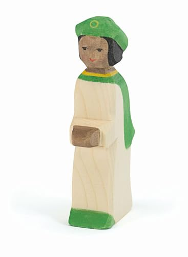 Ostheimer 42188 Sternsinger grün aus Holz Höhe 11,5cm Weihnachten Krippenfiguren