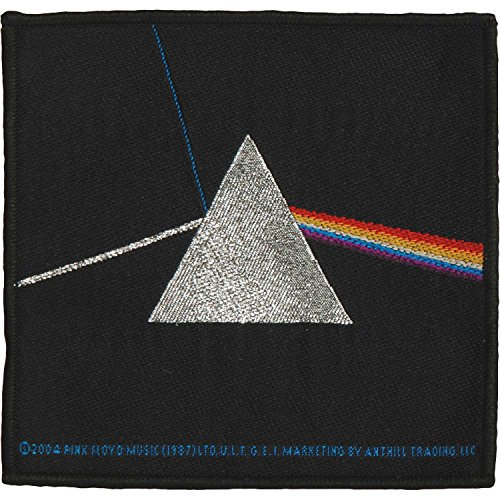 Pink Floyd Aufnäher Dark Side Of The Moon schwarz. Offiziell lizenziert