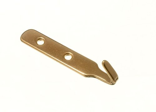 PICTURE FRAME HANGING J HOOK EB BRASS PLATED ( pack of 10 )