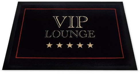 Rockbites - Fussmatte VIP Lounge schwarz (Art.-Nr.: 100508)