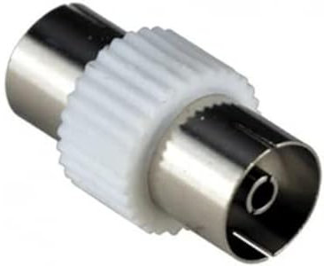 Merriway BH02204 (2 Pcs) Co-Axial TV Aerial Cable In-Line Connector - Pack of 2 Pieces