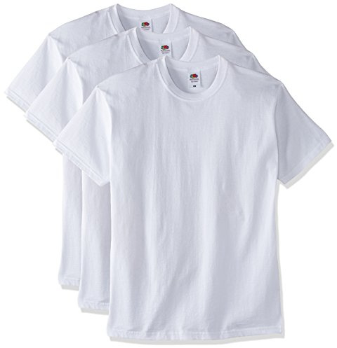Fruit of the Loom Men's Super Premium Short Sleeve T-Shirt Pack of 3