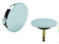 TRINNITY Der gute Griff Chrom Badewannenstöpsel Metall Silber