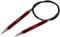 KnitPro K47137 Rundstricknadel, Aluminium, rot, 80cm / 9mm