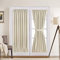 Aquazolax Rod Pocket Sliding Glass Door Curtain Window Treatment - Premium Plain Blackout Curtains Drapery 54 x 72 French Door Panels - 1 Piece, Light Saga Beige