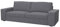 Soferia Kompatible Ersatzbezug fur KIVIK 3er-Sofa, Stoff Naturel Grey (FLECKENBESTÄNDIG), Grau
