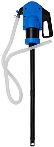 HELO SRL 1000 AD-Blue Hand Lever Pump Barrel Pump with Approx. 50 L/min Flow Rate (0.5 L/Hub) for Adblue and Other Chemicals, Hand Pump with 1000 mm Suction Tube and 2 m Output Hose
