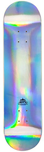 Sushi Decks Pagoda Skateboard, Unisex, für Erwachsene, Unisex-Erwachsene, SUS-SKD-0002, grau, 8