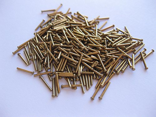 Made in UK 1/32 Dia 1/4 Long Round Head Solid Brass Rivets Model steam Boiler, 100