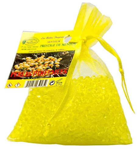 Perles parfumées pour armoire, linge, voiture - senteur Citron - Artisan Parfumeur en Côte d'Azur