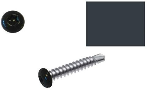 Vis autoperceuses 3,5x9,5 mm RAL 7016 gris anthracite tête cylindrique Torx par 100
