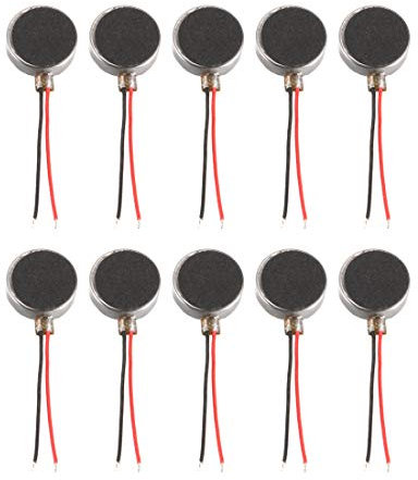 sourcing map 10Pcs DC 1,5V 6000RPM 10x 3mm Micro Pièces moteur vibrant pour DC Cellulaire