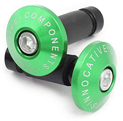 Bar End Motorrad UNIVERSAL Lenkergewichte Lenkerenden Alu Set Dekoration Ø22mm (7/8),Grün