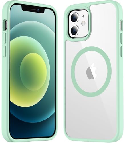 Temdan for iPhone 12 Pro Max Case Waterproof,with Built-in Screen Protector Full Body Rugged Heavy Duty Shockproof Dustproof IP68 Waterproof Phone Case for iPhone 12 Pro Max 6.7 inch Mint Green