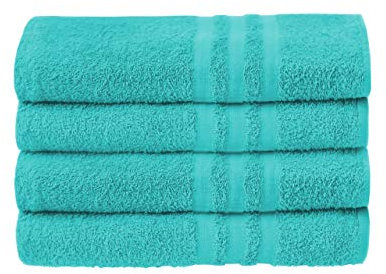 A & B TRADERS Pack of 2 or 4 Big Large Jumbo Bath Sheets Towels Soft Cotton Prime Egyptian Bale Sets (Mint, 4)