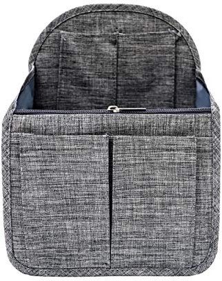 Soyizom Nylon Rucksack Organizer Einsatz für Rucksack Rucksack Universaltasche in Tasche Männer Frauen Umhängetaschen Handtasche Umhängetasche Organizer, Grau