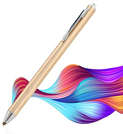 Tragbarer Eingabestift, 14 cm, hochpräzise, kapazitiv, kompatibel mit Allen Tablets mit Touchscreen und Handys, weiche Stiftspitze verhindert Kratzer auf dem Bildschirm