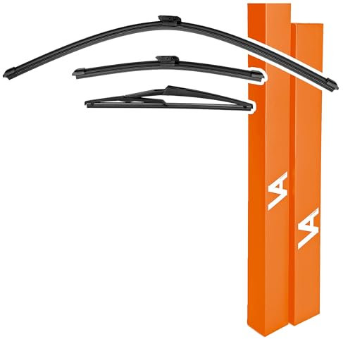 VIA ALBION® Wischerblätter für - RENAULT CAPTUR MK1 (2016*-2019) - Allwetter Vorne & Hinten Scheibenwischer Set
