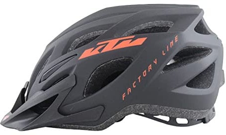 KTM Helm Fahrradhelm Unisex schwarz matt/Orange glanzend Factory Line 58-62 cm