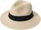 Lanzom Chapeau Fedora à large bord en paille enroulable pour femme UPF50+, Ceinture 001 plis Kaki, Taille unique