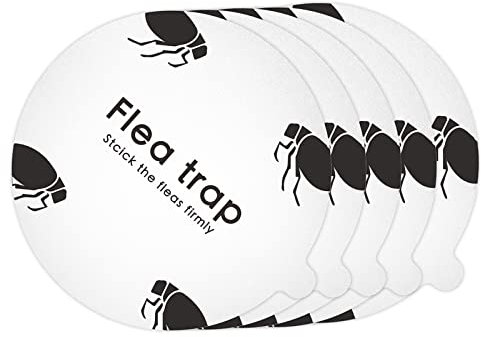 5 pezzi Ricarica per Trappola Antipulci, Ammazza Pulci Dischi Adesivi Sostituzioni Controllo dei Parassiti per Uccidere le Pulci a Cupola, Ufficio, Giardino (Giro)