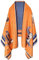 REDHOM Damen-Schal, Schals und Wickeltücher für Abendkleider, weiche, große Decke, Pashmina für Herbst und Winter, in wunderschöner Farbe, H 1 Orange und Blau, 73
