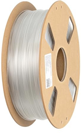 HZST3D Impresora 3D PETG Filamento 1.75mm 1KG Filamento de impresión de material 3D (Transparente)