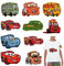 Cars Flicken zum Aufbügeln Kinder Erwachsene, 10 Stück Auto Patches zum Aufnäher Set, Embroidered Iron on Patches DIY Accessories, Bügelbilder für Aufnähen oder Aufbügeln auf Kleidung, Kleid, Jeans