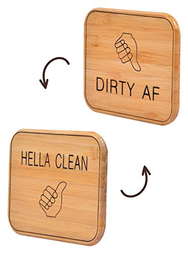 ARTIBY Dishwasher Clean and Dirty Sign - Dishwasher Clean and Dirty Sign - Reversible Dishwasher Magnet Clean Dirty Sign Kitchen Decor