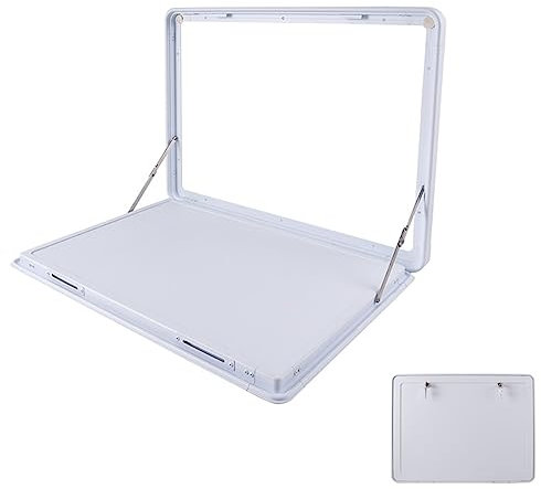 Wandschreibtisch, Klappbarer Wandtisch for Wohnmobile, Klappbarer Außentisch, Klappbarer Camp Tisch for Wohnmobile, for Camping Picknick im Freien im Wohnmobil ( Color : Wit , Size : 60cm/23.6in )