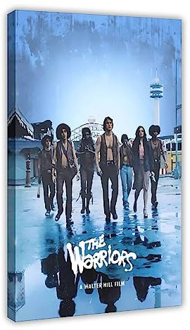 The Warriors American Action Thriller Filmposter Leinwand Poster Wandkunst Dekor Druck Bild Gemälde für Wohnzimmer Schlafzimmer Dekoration Rahmenstil 30 x 45 cm
