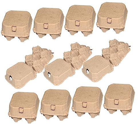 MERRYHAPY 25 Stück Behälter Hühnereierkartons Eierregal Eierablage-Organizer Leere Eierkartons Enteneierkartons Enteneier Eierkartonbehälter Für Kühlschrank Eierabdeckung