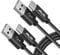 JALIXI USB C Cable 1.8m/6ft, PS5 Charging Cable Fast Charge Nylon for Playstation5 Controller, for Xbox Series X/S, Samsung Galaxy, Pixel, Black