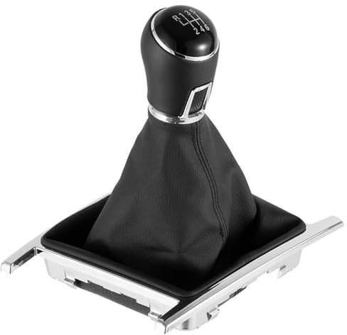Schaltknauf Knauf Für VW Für Amarok 2010-2022 Manuelle 5/6 Geschwindigkeit Auto Schaltknauf Hebel Stick Mit PU Leder Boot Auto Zubehör Schaltknauf (Color : 6 Speed)