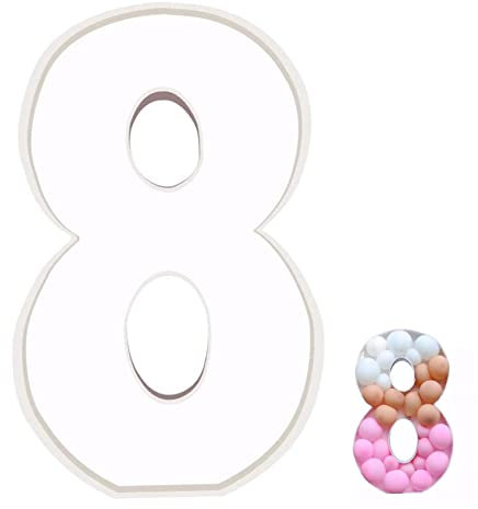 Ballonnummer Rahmen, Nummer 8 Ballonbox 28,74 Zoll