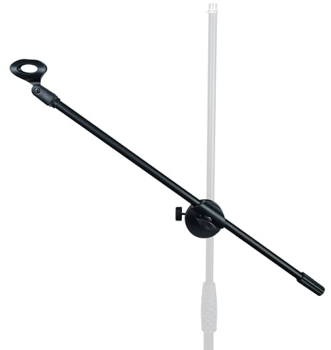 keepdrum MSA067 Mikrofon-Galgen Anbau-Arm zum Anschrauben an Stative von Mikrofon/Tablet-Halterung/Smartphone-Halter