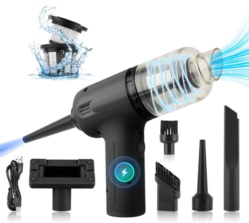 Quorium Mini Handheld Vacuum Cleaner: 9000Pa Handheld Vacuum - USB Rechargeable Portable Lightweight - Car Vacuum Cleaner Suitable for Cleaning Cars and Housewives Cleaning Houses