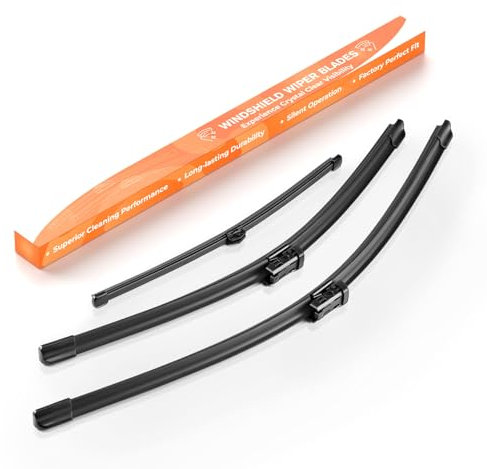 GEARMONSTER Scheibenwischer Wischerblätter Vorne + Hinten Satz Autoscheibenwischer Heckscheibenwischer für AUDI Q5 8R Q3 A4 Allroad | Avant (3er Set: 600mm/500mm/330mm)