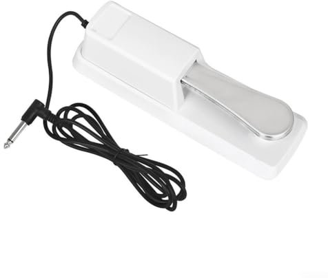 ABS+Alloy Steel Sustain Pedal for Electronic Orgel, Black/Purple, Smooth Switching Delay
