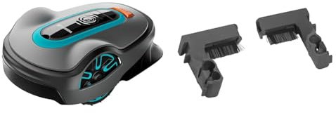 Gardena Tondeuse robot smart SILENO life 750 m² Set: Technologie LONA IA innovante & Wheel Brushes Nettoyage Durable Des Roues De Votre Tondeuse Robot, Wheel Brushes