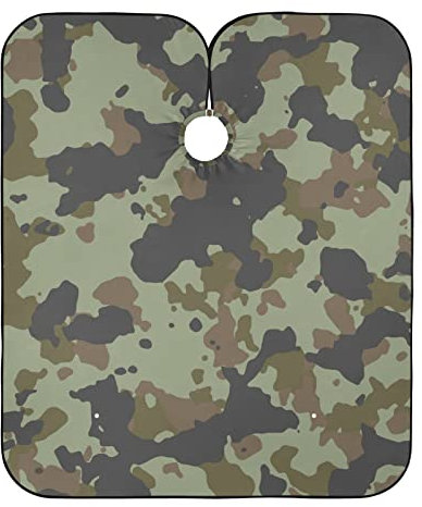 Mantella Protettiva Camuffamento Scuro, Mantella Da Barbiere Professionale Mantello Da Barbiere Leggera Mantella Parrucchiere Per Adulti Taglio E Capelli Che Muoiono Styling