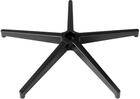VEVOR Base de chaise de bureau de rechange, 710 mm, base de fauteuil de bureau d'ordinateur universelle, capacité de charge statique 1134 kg, avec pieds en métal renforcés, pour remplacer base, noir
