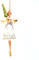 Engel Weihnachten Baumschmuck Figur Deko Hänger Christbaumschmuck Ornament 15 cm (weiß mit Bäumchen)