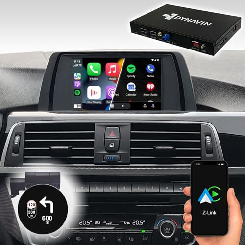 DYNAVIN Wireless CarPlay und Android Auto Adapter für BMW 1er 3er 5er F20 F30 F10 X1 X3 X5 X6 mit 6,5 Display, Add-On Head-up Display, Navi, DAB+ Radio: D9-NBT-L Ultra Flex