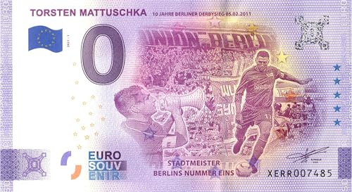 0 Euro Schein Torsten Mattuschka XERR 2021-1 · Deutschland · Souvenir o Null € Souvenirschein · Germany