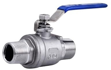 Kugelhahn aus Edelstahl 304, zweiteilig, zweiteilig, doppelter Außendraht, Hochtemperatur- und Hochdruckventil, 2 Zoll